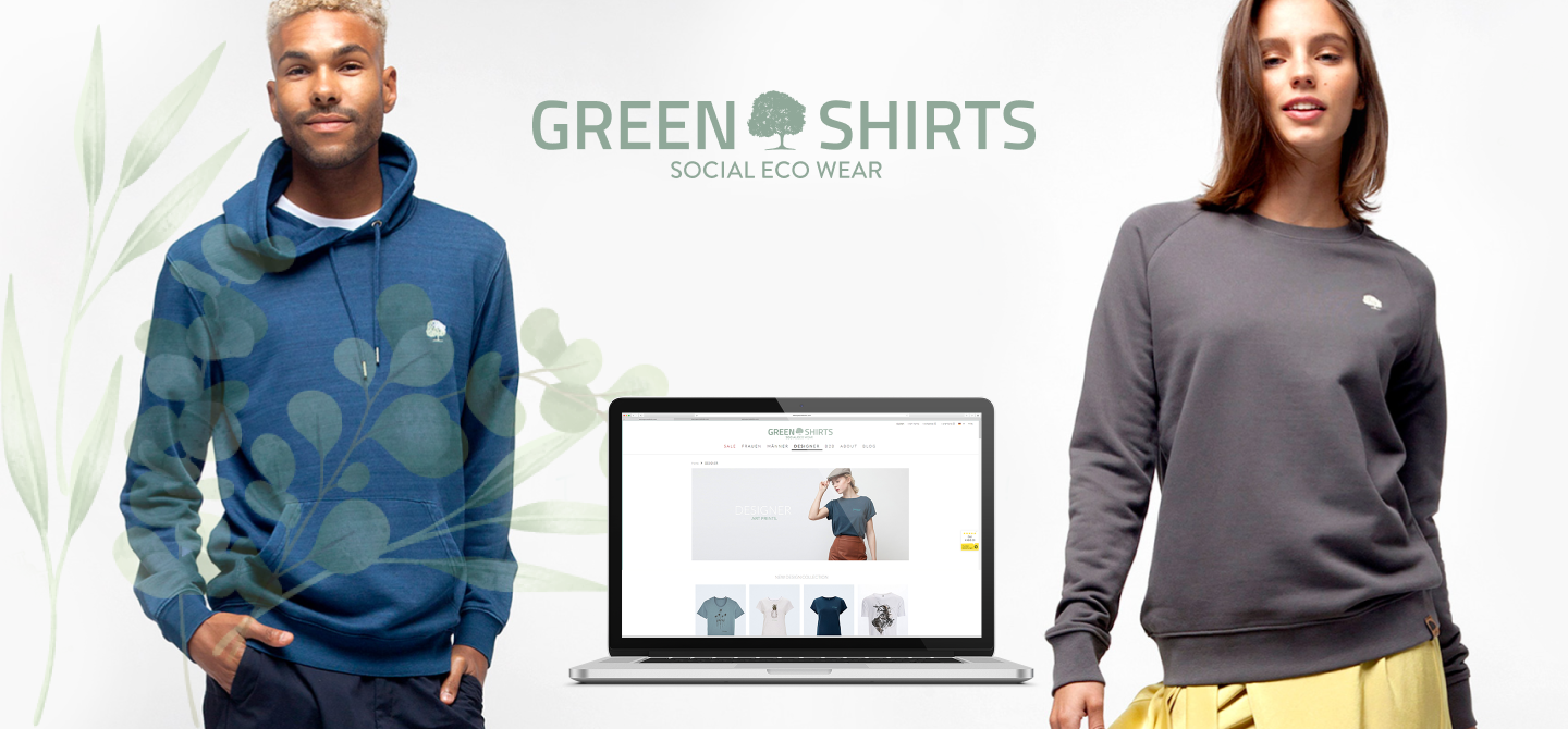 Organic T-Shirts and Printed Fair Trade Fashion Shop, Green Shirts